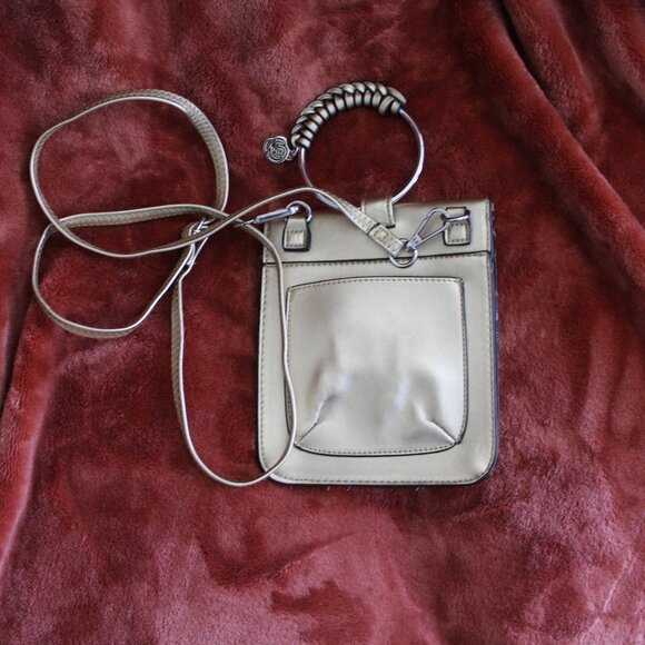 Carlos Santana Small Wristlet/Cross Body Gold Small Purse - Picture 2 of 5